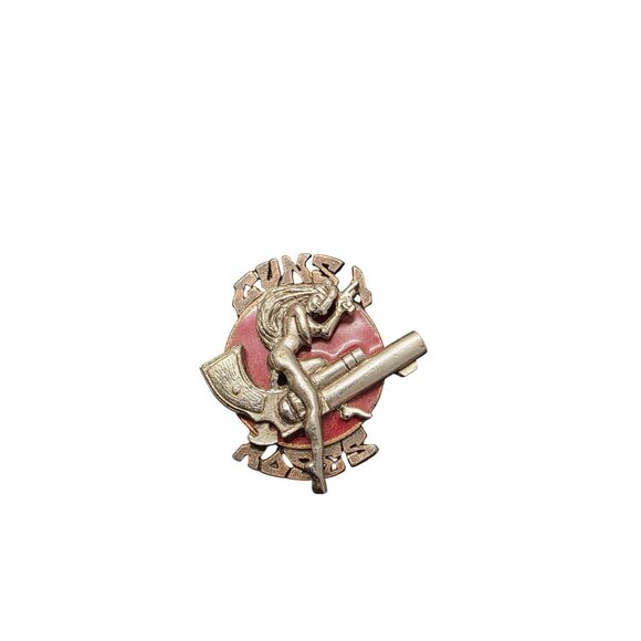 Guns N' Roses 1992 Starline Girl on Gun Vintage Lapel Pin - Picture 9 of 10